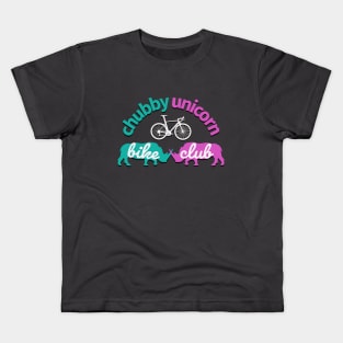 Chubby Unicorn Bike Club Kids T-Shirt